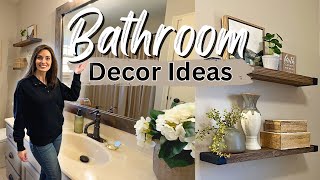 BATHROOM DECOR IDEAS  BATHROOM STYLING TIPS [upl. by Anivlek]