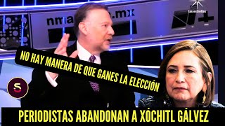 Xóchitl Gálvez afirma que ganará con el 70 mientras que sus periodistas aplaudidores la abandonan [upl. by Allrud24]