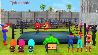 SpiderMan rescue challenge iron man vs shark spiderman roblox from bad guy joker Game 5 superheroes [upl. by Pich353]