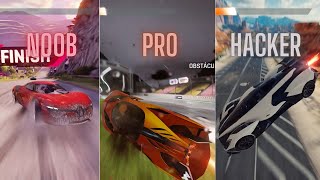 Asphalt 9 Noob vs Pro vs Hacker vs God [upl. by Siwel]