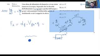 🔭 Luglio 2024  Fisica e matematica n° 293  Una sfera di alluminio di diametro 16 cm viene immersa… [upl. by Ahtabat]