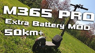 Xiaomi M365 PRO external Battery MOD 🛴⚡ Range 100 50km 😍 How To 👍 [upl. by Orin]