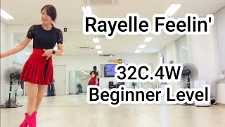 위례라인댄스 초급 Rayelle Feelin Linedance Demo 신나는 초급작품 [upl. by Severen24]