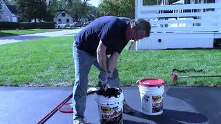 Driveway Seal Coating  Seal an Asphalt Driveway [upl. by Eceirahs]