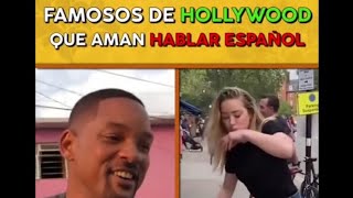 Amber Heard y Will Smith adoran hablar español 🇲🇽🌯🌮💚💛❤️ [upl. by Ellak]