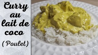 poulet au curry et au lait de coco👍 [upl. by Nirra]