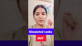 Cuet Simulated Rank list out 🔥kitni rank pe konsa college milega cuet delhiuniversitycuetupdate [upl. by Avie]