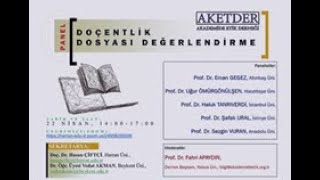 Doçentlik Dosyası Değerlendirme Paneli [upl. by Anoyet]