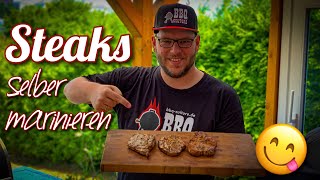 Schweinenackensteaks selber marinieren  Drei verschiedene Varianten die alle lecker sind steak [upl. by Neram]