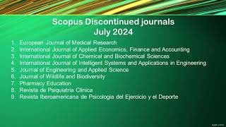 scopus discontinued July 2024 [upl. by Ridglee802]