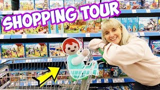 EINKAUFEN MIT EMMA VOGEL amp NINA IM SUPERMARKT  Playmobil Real Life Vlog  Kinderfilm Familie Vogel [upl. by Ayotal]