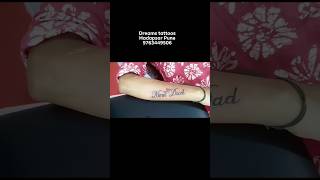 Dreams tattoos studio hadapsar Pune 9763449506 reels tattoo hadapsar pune artinstagram momdad [upl. by Zetra]