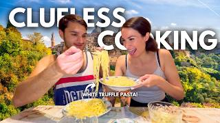 Making Fresh White Truffle Pasta in Italy 🇮🇹 Clueless Cooking Ep 1 Siena 🍝 [upl. by Ocnarfnaig]