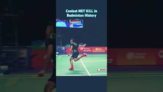 Coolest NET KILL in BADMINTON HISTORY😲 [upl. by Samohtnhoj]