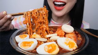 ASMR SPICY NOODLES EATING SOUNDS NO TALKING  SASASMR [upl. by Gamal656]