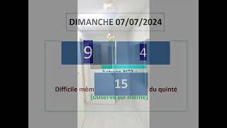 HERRASSIN SUGGESTION PMU QUINTE DIMANCHE 07072024 CONSEILS [upl. by Toft318]