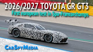 New 20262027 ToyotaLexus GR GT3 Race Car Prototype Starts First European Test In SpaFrancorchamps [upl. by Rotceh]