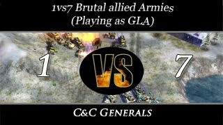 CCG  Whiteout  1vs7 Brutal Army´s Playing as GLA [upl. by Rednaeel]