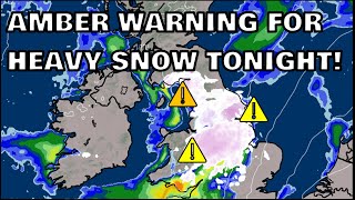 Amber Warning For Heavy Snow Tonight 2nd December 2023 [upl. by Peery629]