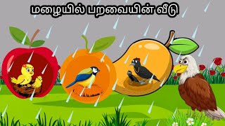 STORY OF HELPING BIRD MORAL STORY IN TAMIL  VILLAGE BIRDS CARTOON [upl. by Filberto242]