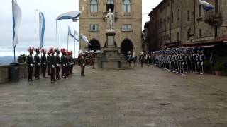 San Marino Cerimonia di investitura dei Capitani Reggenti 01 10 2013 [upl. by Nagirrek]