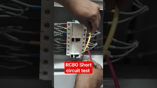 RCBO Short circuit test  RCBO testing  RCBO 63A short circuit test rcbo rccb mcb breaker [upl. by Aihseket]