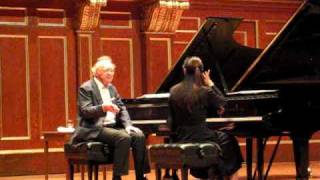 Alfred Brendel Masterclass at New England Conservatory November 5 2009 [upl. by Naeerb]