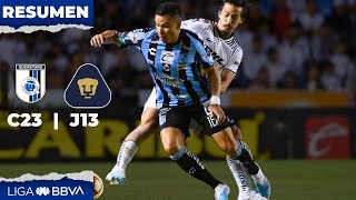 Resumen Querétaro vs Pumas  Liga BBVA MX  Clausura 2023 [upl. by Crane]