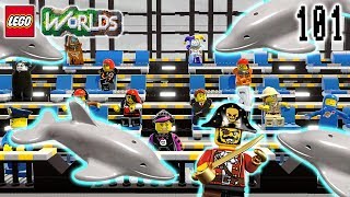 Lets Build LEGO Jurassic World Part 17 Dolphin Arena Lets Play LEGO Worlds [upl. by Britney]