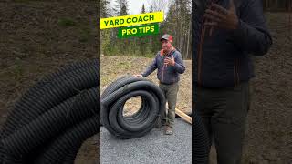 TIP for using Corrugated Pipe in your Drainage Installation  DIY Landscaping [upl. by Spooner286]