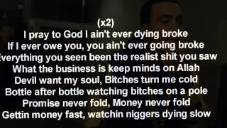 French Montana  Devil Wants My Soul Lyrics on screen [upl. by Lienhard]