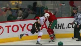 Derek Boogaard vs Andre Roy 121708 [upl. by Lemaj2]