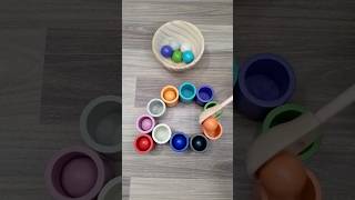 Colorful Wooden Balls Sorting Asmr [upl. by Woolson565]