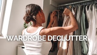 DAY IN THE LIFE  Wardrobe Declutter 👋🏼 organise my closet with me [upl. by Arymas]