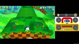 Sonic Lost World 3DS  Windy Hill Zone 1  13493 [upl. by Gothar516]