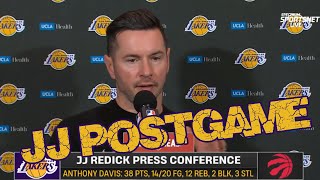 JJ Redick Postgame  Lakers vs Raptors  November 1 2024 [upl. by Stephi179]