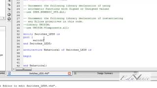 VHDL Lecture 3 Lab1 Switches LEDs Explanation [upl. by Akina]