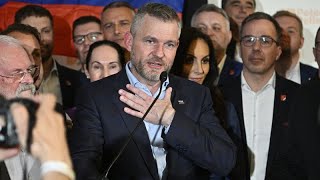 Le candidat proRussie élu président en Slovaquie [upl. by Crispin]