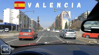 Valencia🇪🇸 4K Spain – Driving in City ​Center [upl. by Chisholm254]