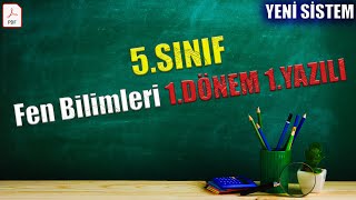 5Sınıf Fen Bilimleri 1Dönem 1Yazılı Yeni Sisteme Göre2024 [upl. by Enimassej]