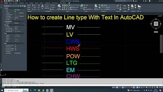 Easy AutoCAD Line Type with Text Expert Tips [upl. by Doowron]