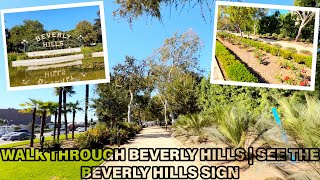 Walk To The Beverly Hills Sign  25Minute Relaxing Scenic Walk [upl. by Nnairet]