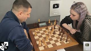 A Minasyan 1691 vs D Pomortseva 1636 Chess Fight Night CFN Blitz [upl. by Platon372]