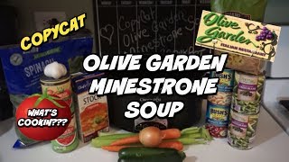 COPYCAT OLIVE GARDEN MINESTRONE SOUP RECIPE  CROCKPOT VERSION 🍅🍆🌽 [upl. by Raimondo]