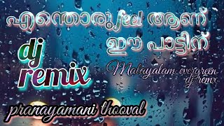 pranayamani thooval kondoru dj remixbest feel good song in malayalam movie [upl. by Nodlew]