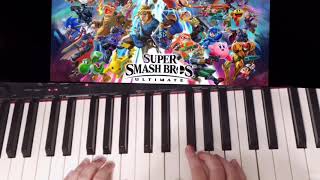 How To Play Lifelight On A Piano aka Super Smash Bros Ultimate Theme Song [upl. by Annahaj]