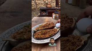 Kasarli Bostan Patlican Aubergine IRHA Cooking  recipe food viral nonveg shorts [upl. by Gairc]