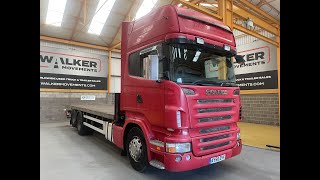 New In Stocklist For Sale SCANIA R310 TOPLINE 26 TONNE 6X2 FLATBED – 2006 – AY56 DYX [upl. by Schlenger700]