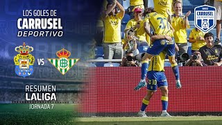 Las Palmas sostiene el empate ante el Real Betis  Goles del Las Palma 1  1 Real Betis [upl. by Edrock]