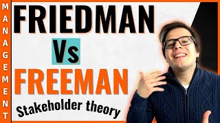 STAKEHOLDER Friedman Vs Freeman  Teoria degli stakeholder [upl. by Nedaj]